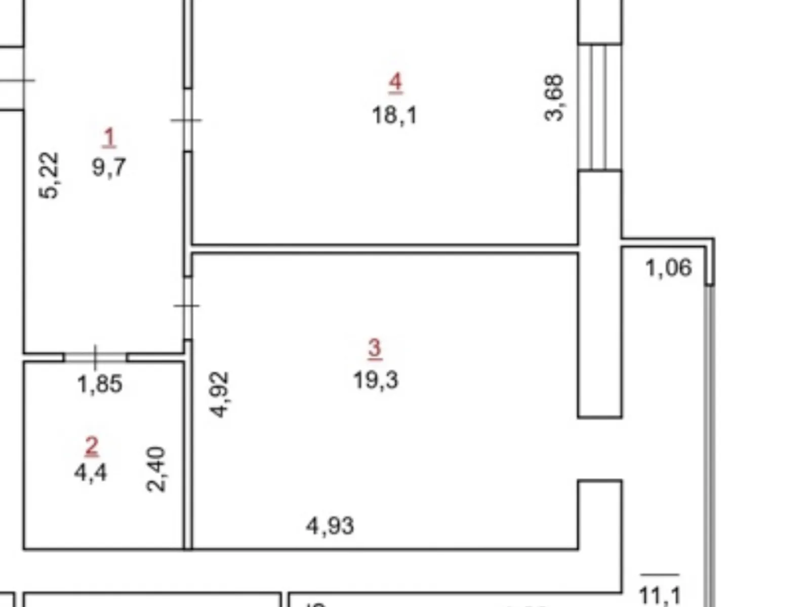 Продается 1-комнатная квартира 62 кв. м в Хмельницком, Старокостянтиновское шоссе - фото 1