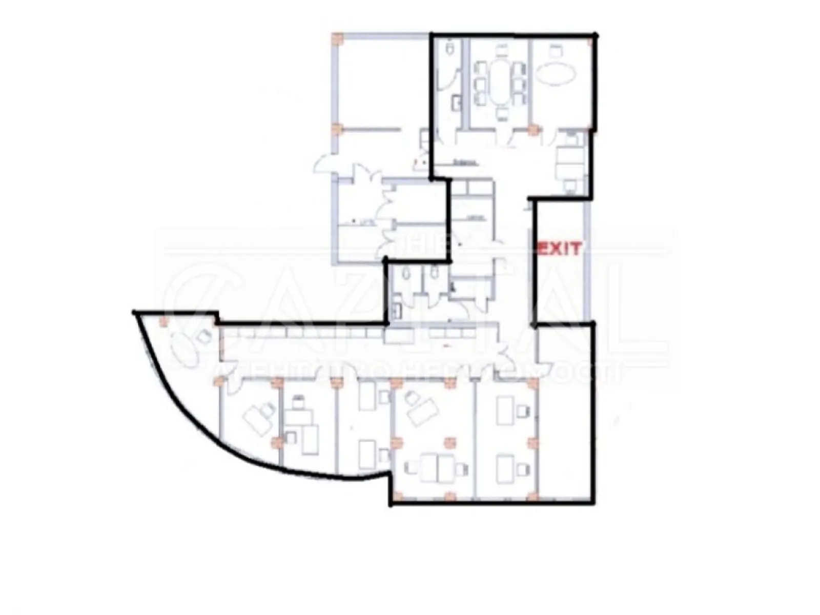 Сдается в аренду офис 234 кв. м в бизнес-центре, цена: 4212 $ - фото 1
