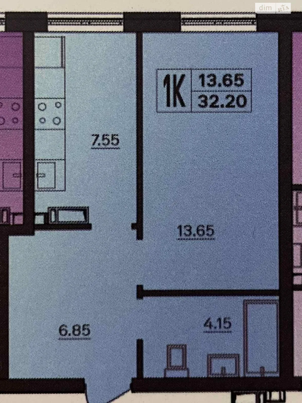 Продается 1-комнатная квартира 32 кв. м в Одессе, ул. Марсельская, 62 корпус 1 - фото 1