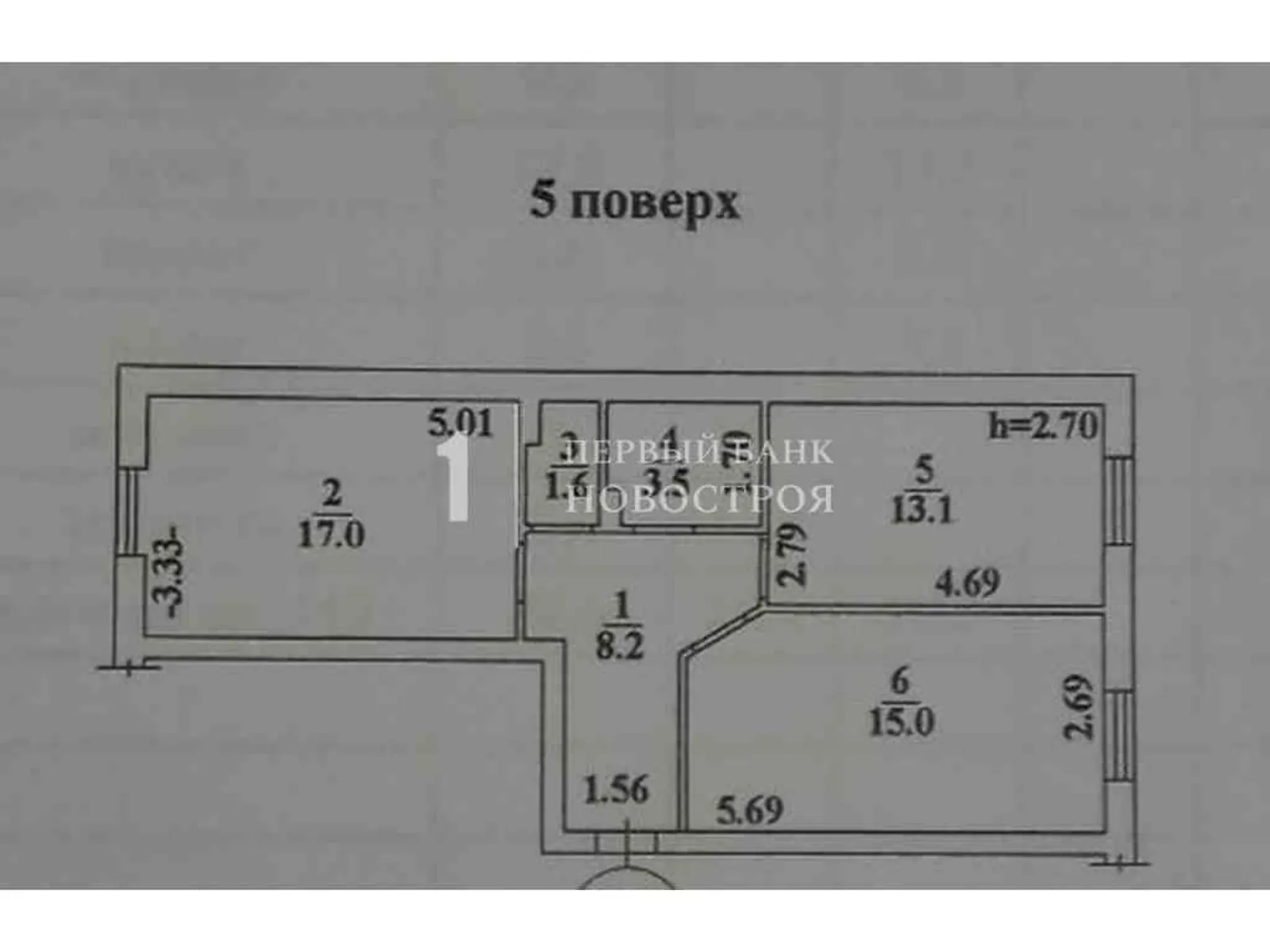 Продается 2-комнатная квартира 58.4 кв. м в Одессе - фото 2