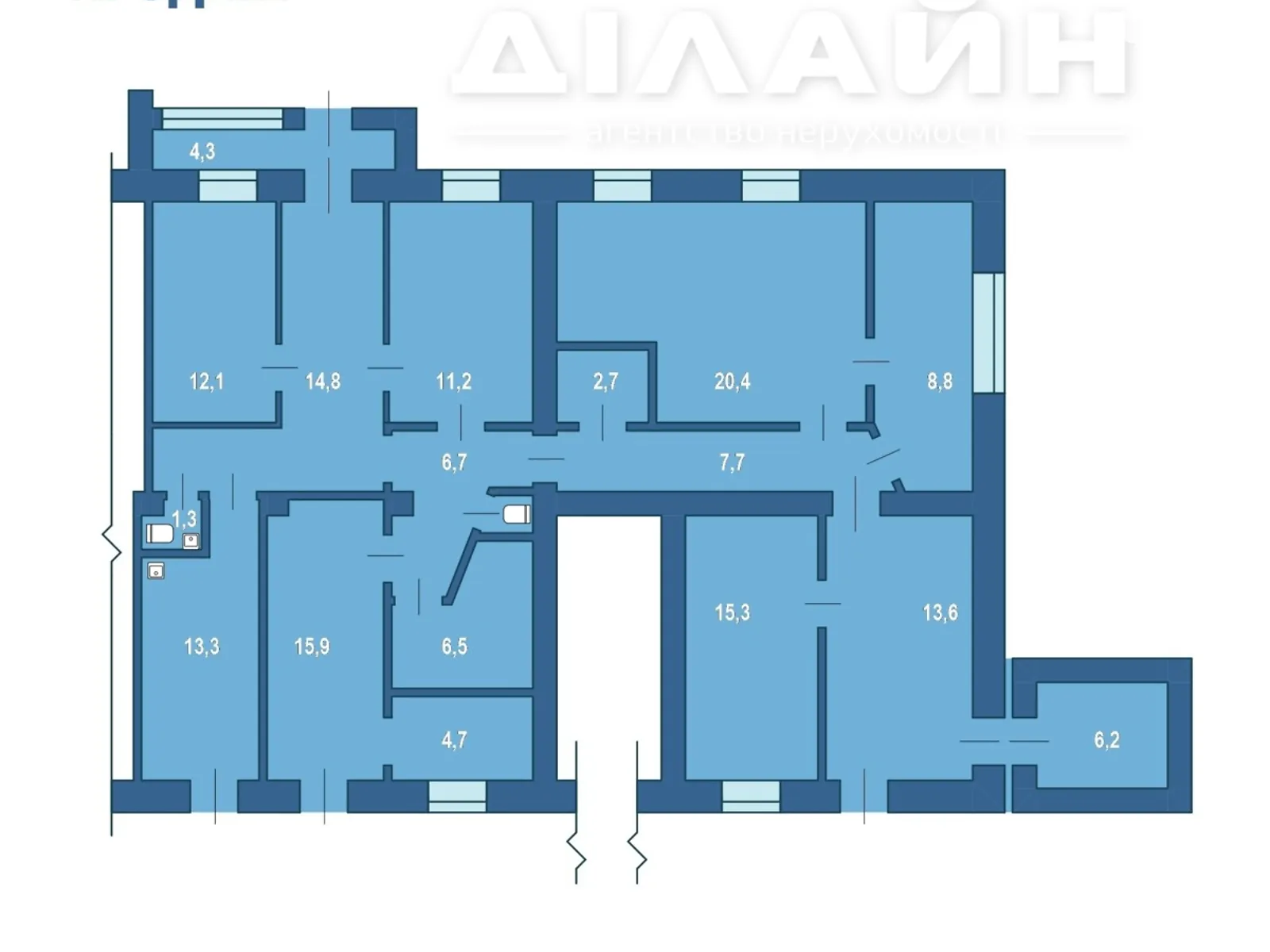 Продается помещения свободного назначения 166 кв. м в 5-этажном здании - фото 2