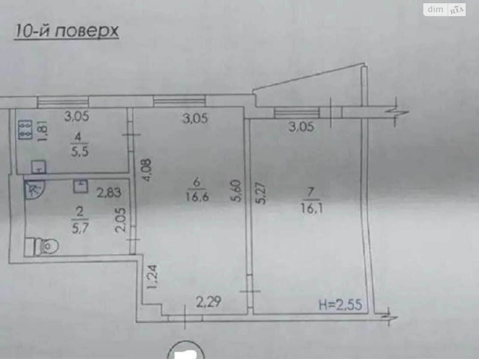 Продается 2-комнатная квартира 46 кв. м в Харькове, цена: 25000 $ - фото 1