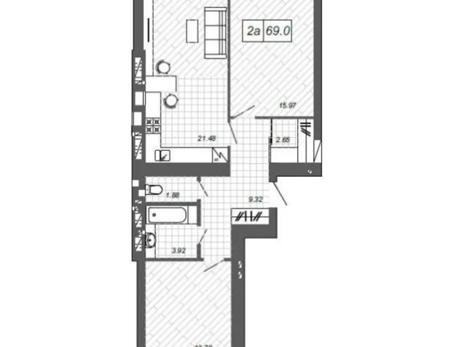 Продается 2-комнатная квартира 72.1 кв. м в Ирпене, ул. Василия Стуса(Пушкинская), 27 - фото 1