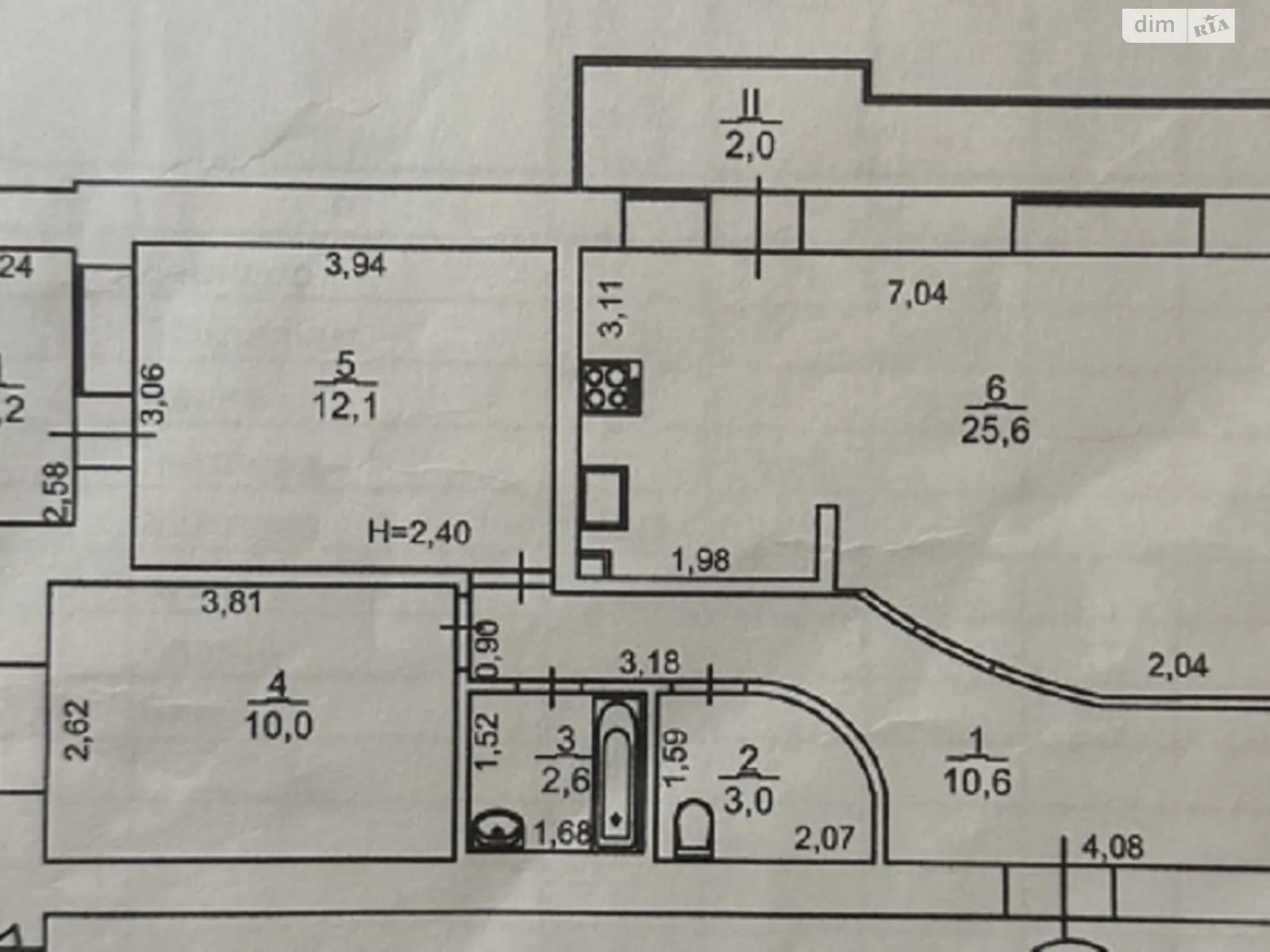 Продается 2-комнатная квартира 69.1 кв. м в Черноморске, цена: 44000 $ - фото 1