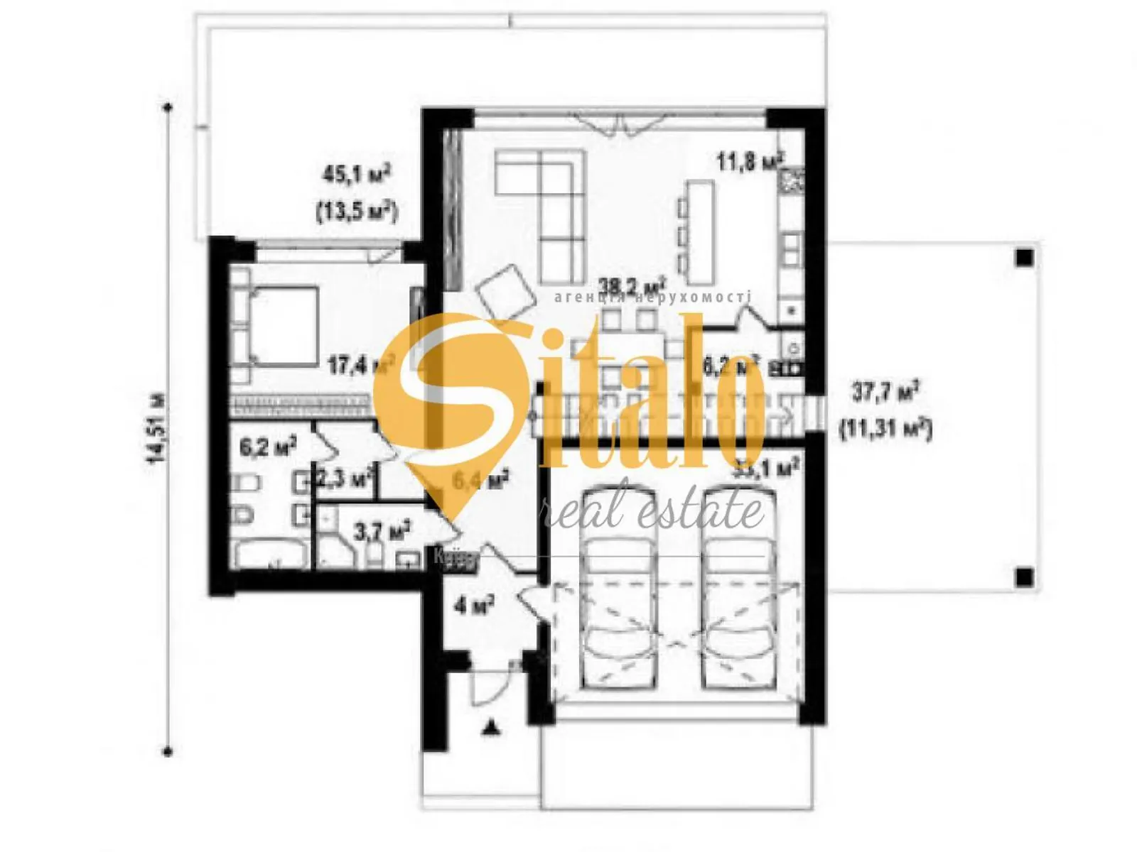 Продается дом на 2 этажа 220 кв. м с беседкой - фото 4