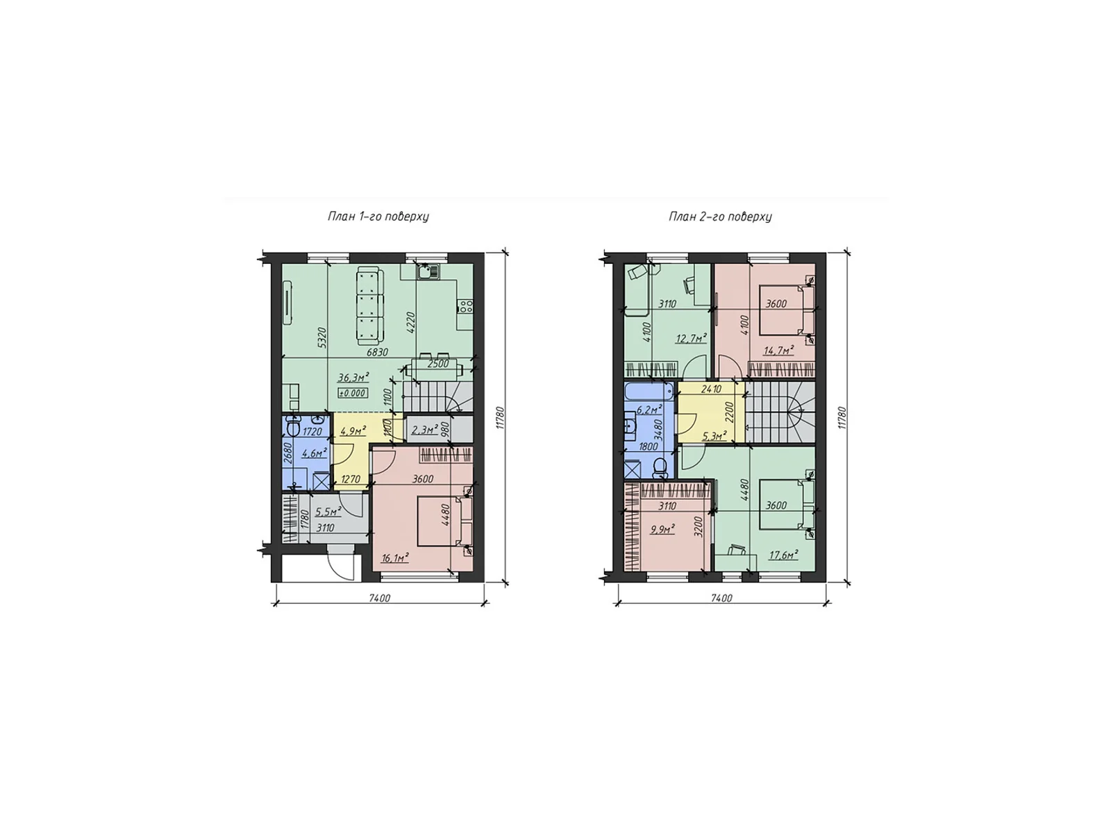 Продається будинок 2 поверховий 140 кв. м з гаражем - фото 2