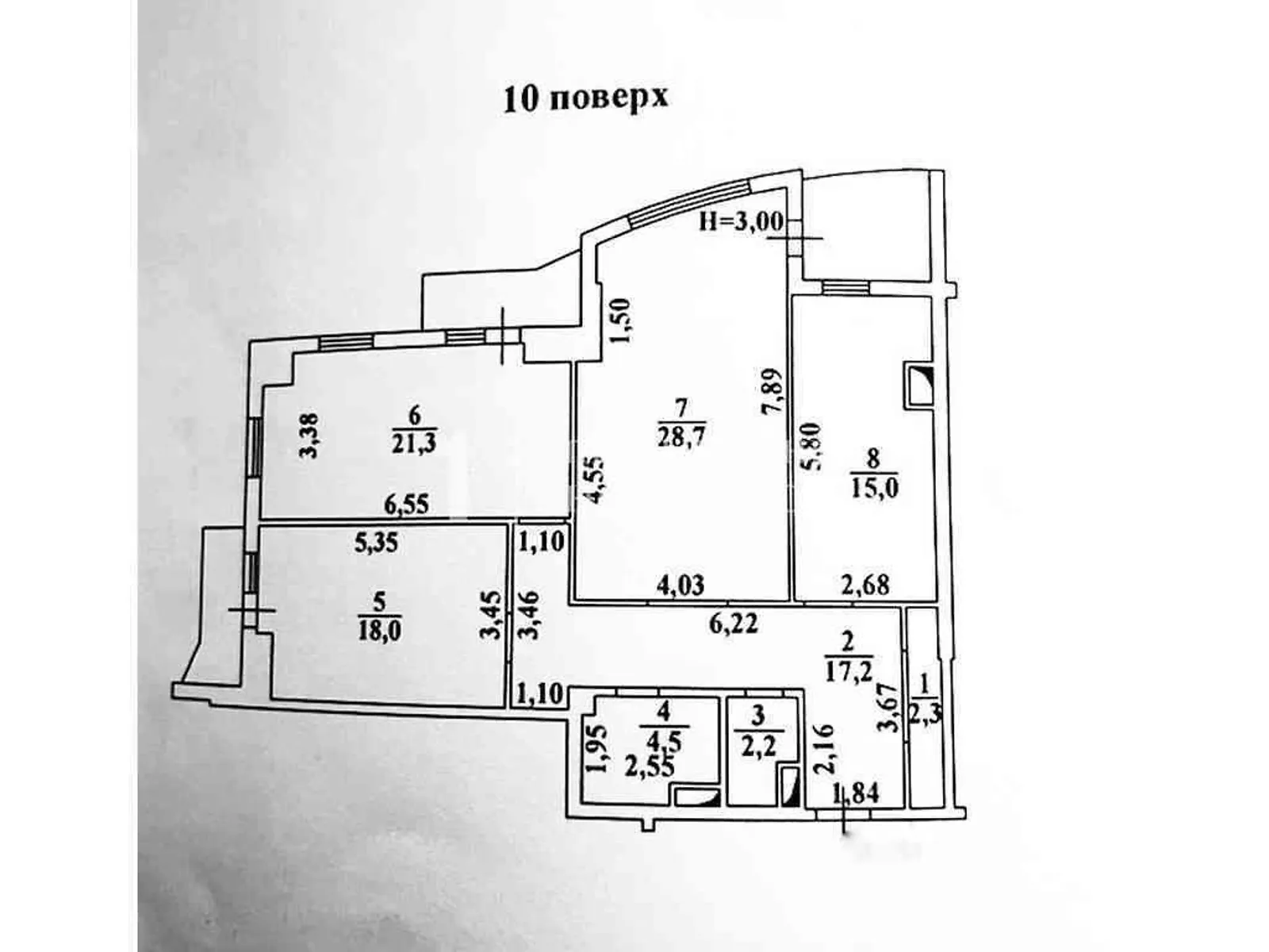 Продается 3-комнатная квартира 113.8 кв. м в Одессе - фото 4