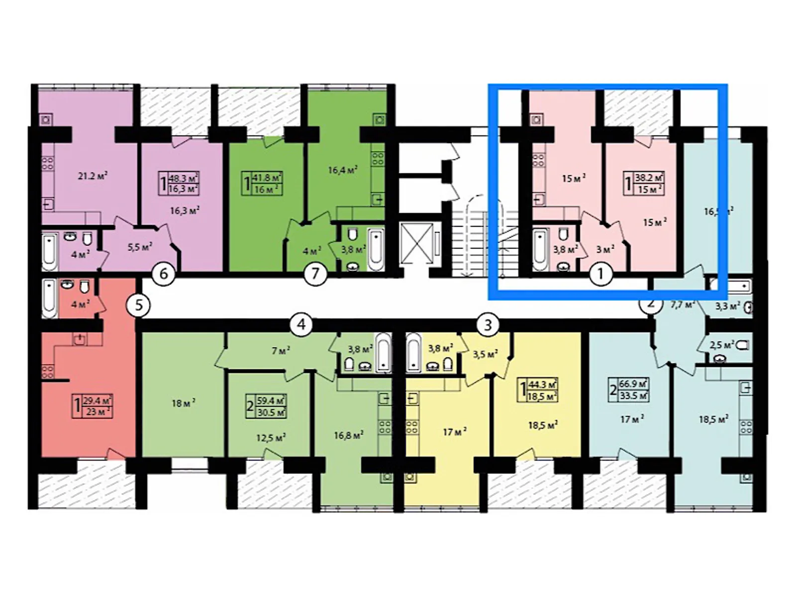 Продается 1-комнатная квартира 39.3 кв. м в Хмельницком - фото 4