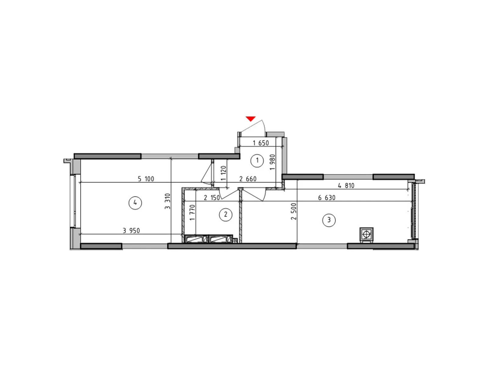 Продается 1-комнатная квартира 38.21 кв. м в Гатном, ул. Киевская(Карпа Валовня), 1 - фото 1