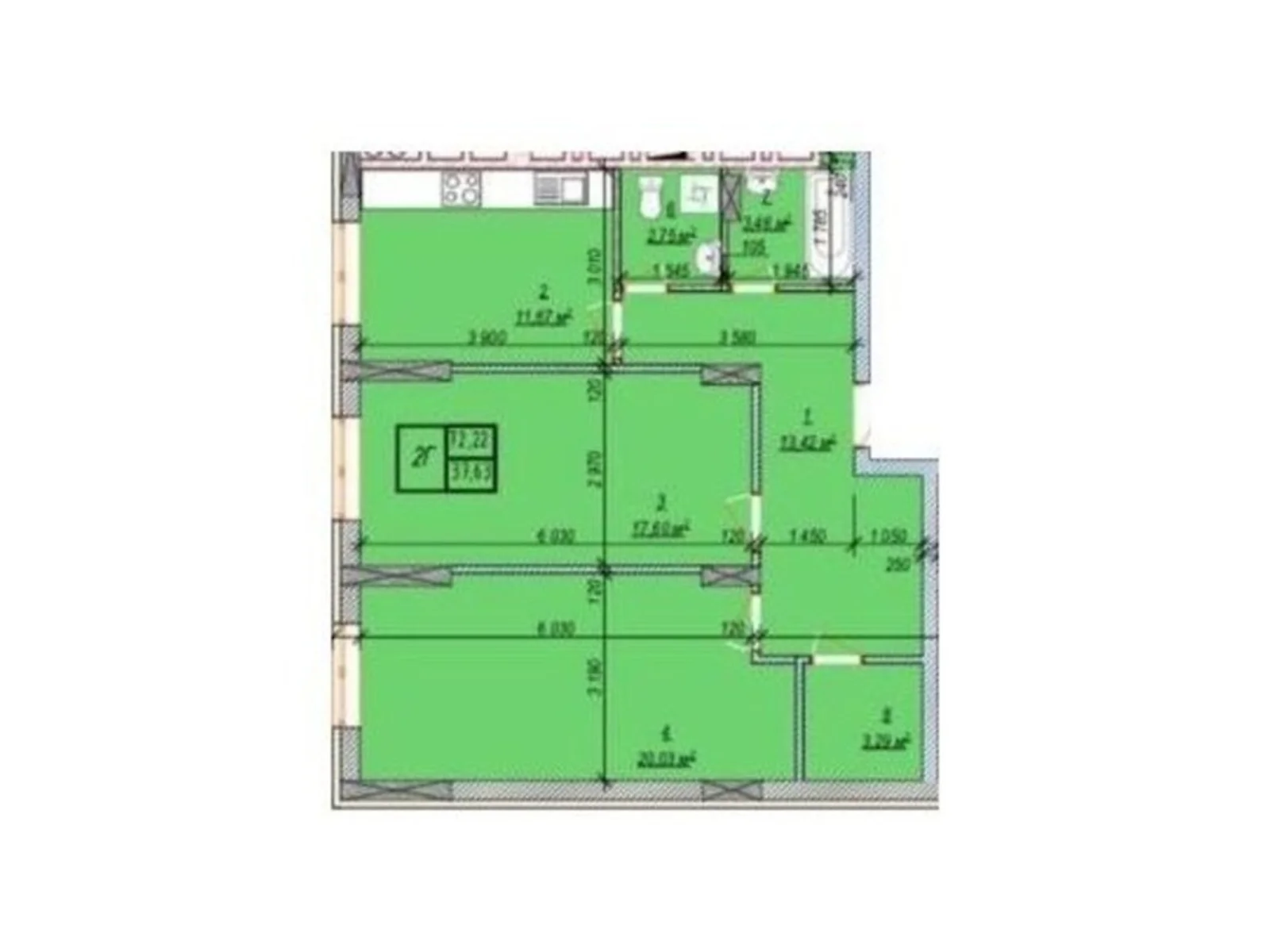 Продається 2-кімнатна квартира 72 кв. м у Хмельницькому, ул. Свободи, 12 - фото 1