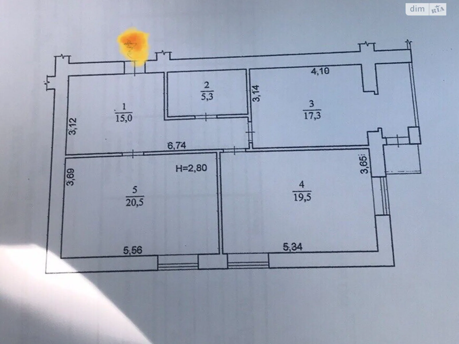 Продается 2-комнатная квартира 78.1 кв. м в Белой Церкви, цена: 89000 $ - фото 1