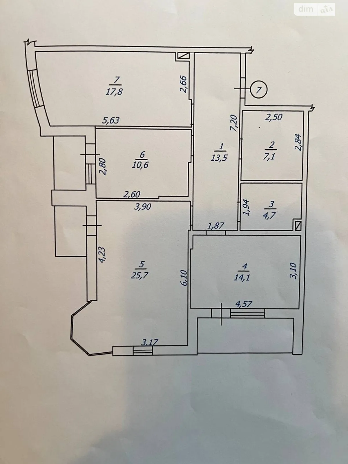 Продается 3-комнатная квартира 98 кв. м в Одессе, плато Гагаринское, 9 - фото 1