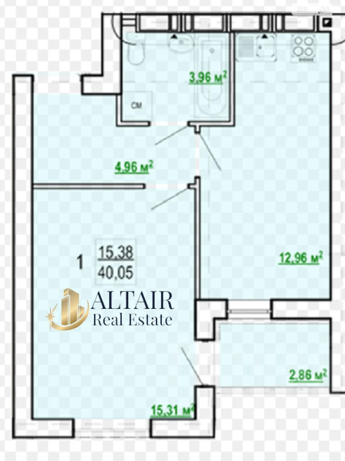 Продается 1-комнатная квартира 40 кв. м в Харькове - фото 3