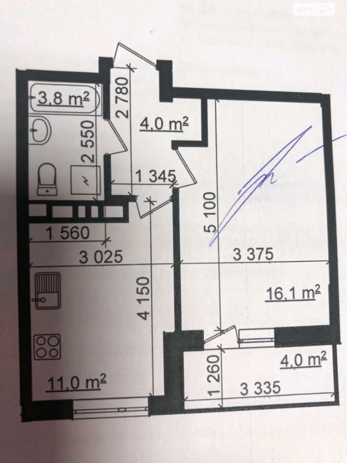 Продається 1-кімнатна квартира 38.5 кв. м у Харкові - фото 3