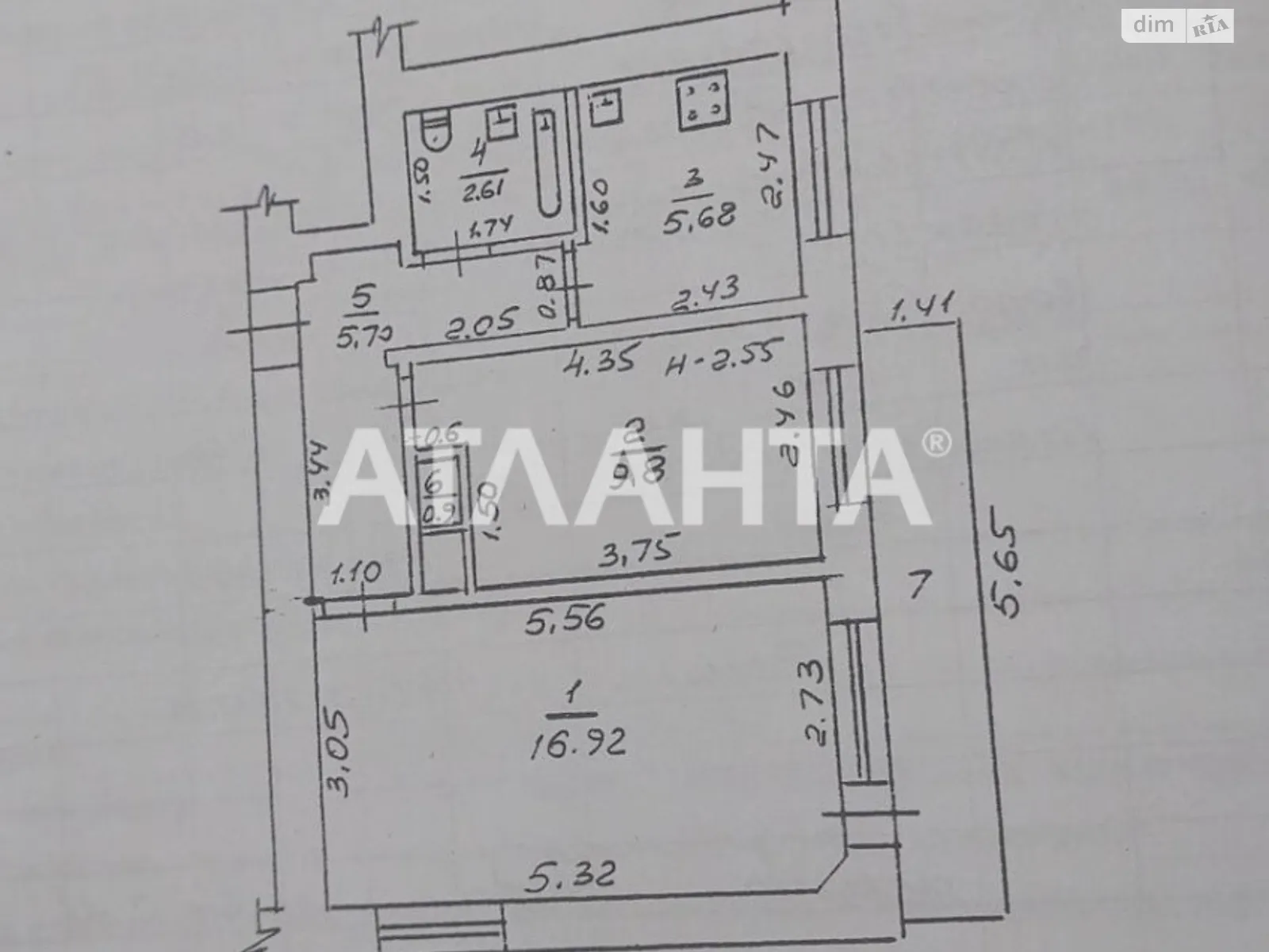 Продається 2-кімнатна квартира 44 кв. м у Одесі, вул. Академіка Філатова - фото 1