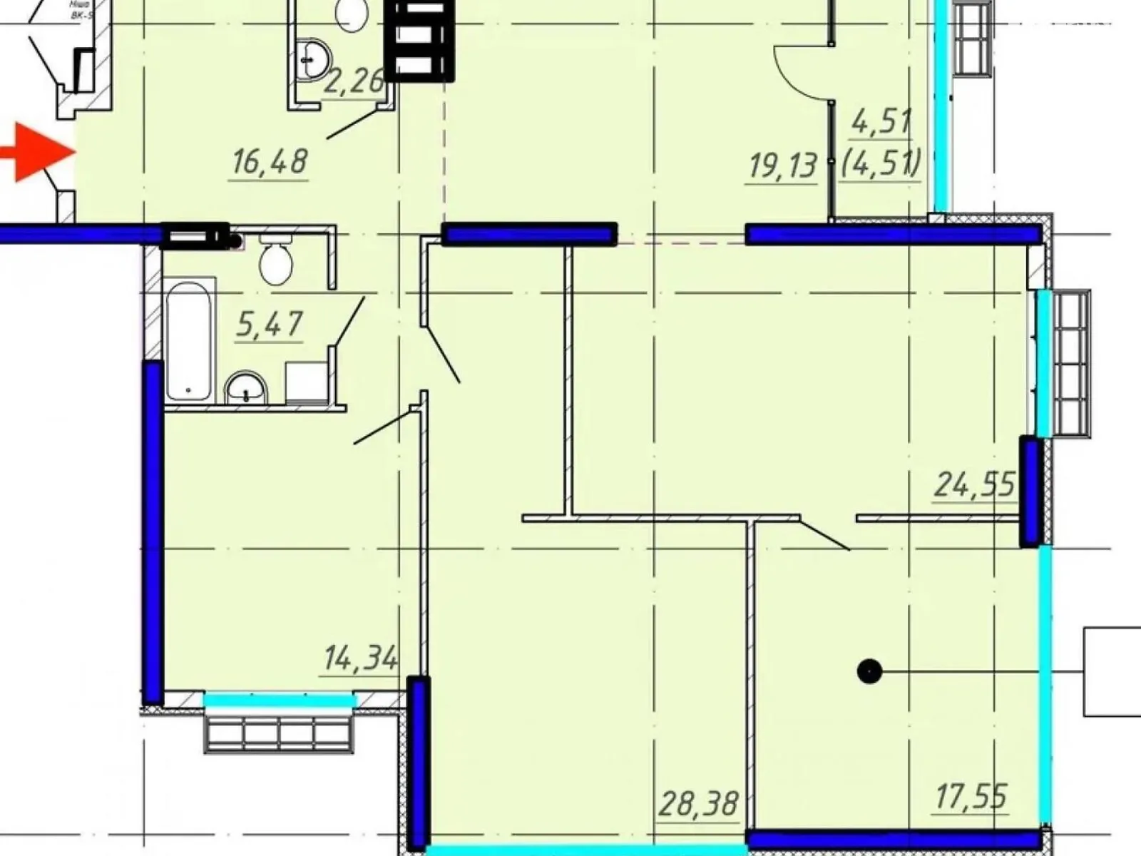 Продается 4-комнатная квартира 133.6 кв. м в Киеве, ул. Михаила Бойчука, 41Б - фото 1