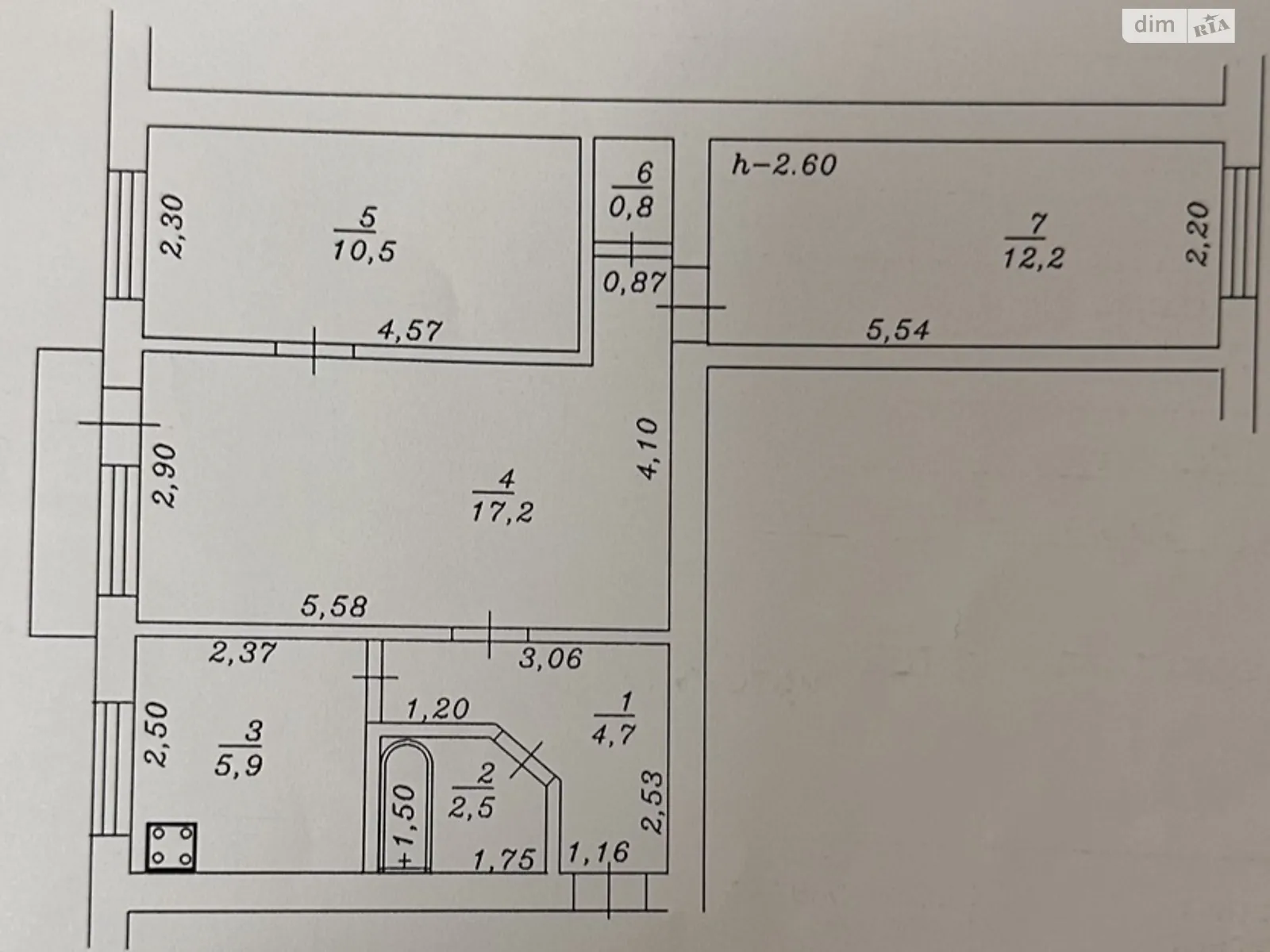 Продается 3-комнатная квартира 56 кв. м в Буче, ул. Тарасовская, 30 - фото 1