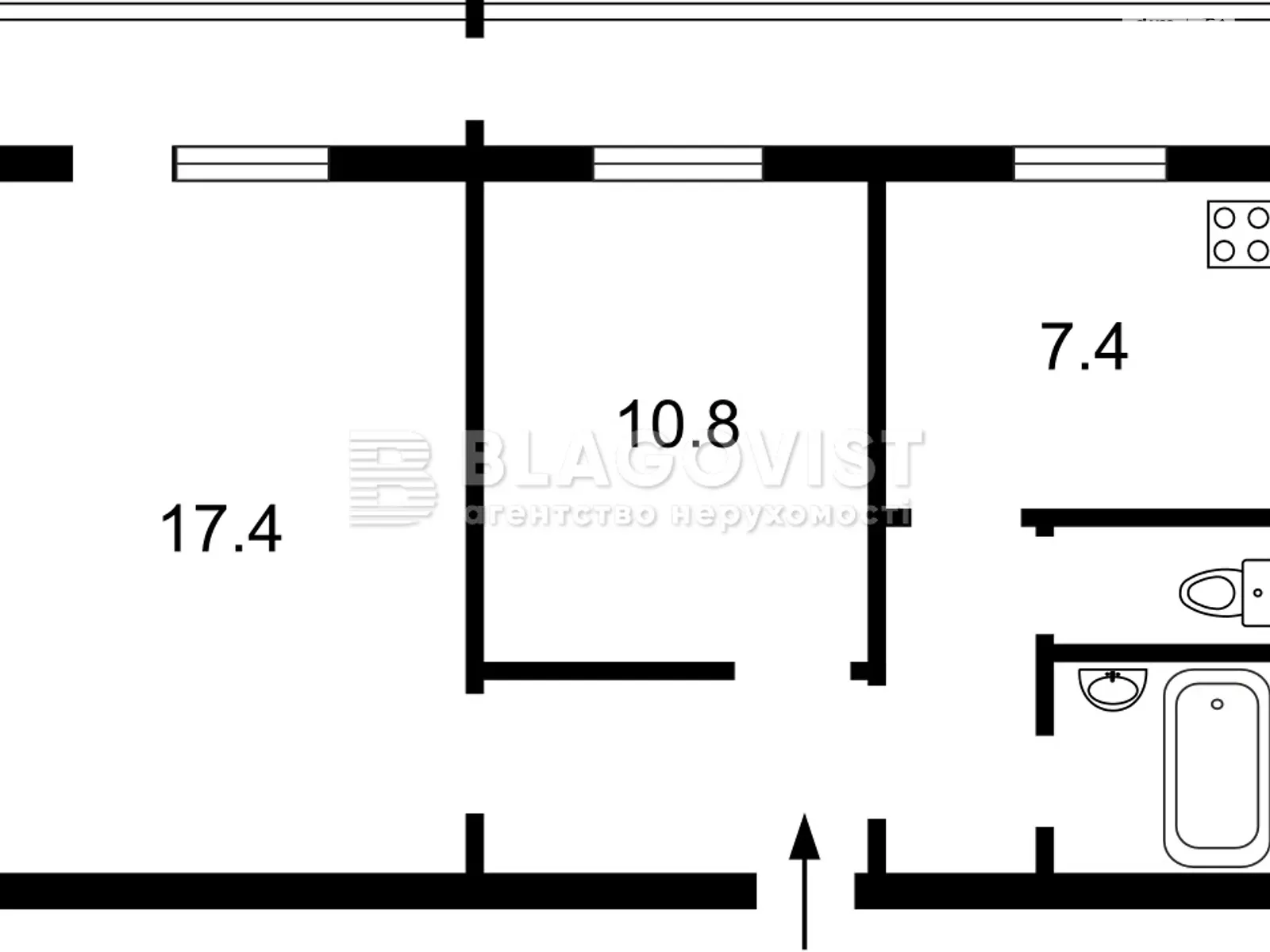 Продається 2-кімнатна квартира 51.2 кв. м у Києві - фото 2