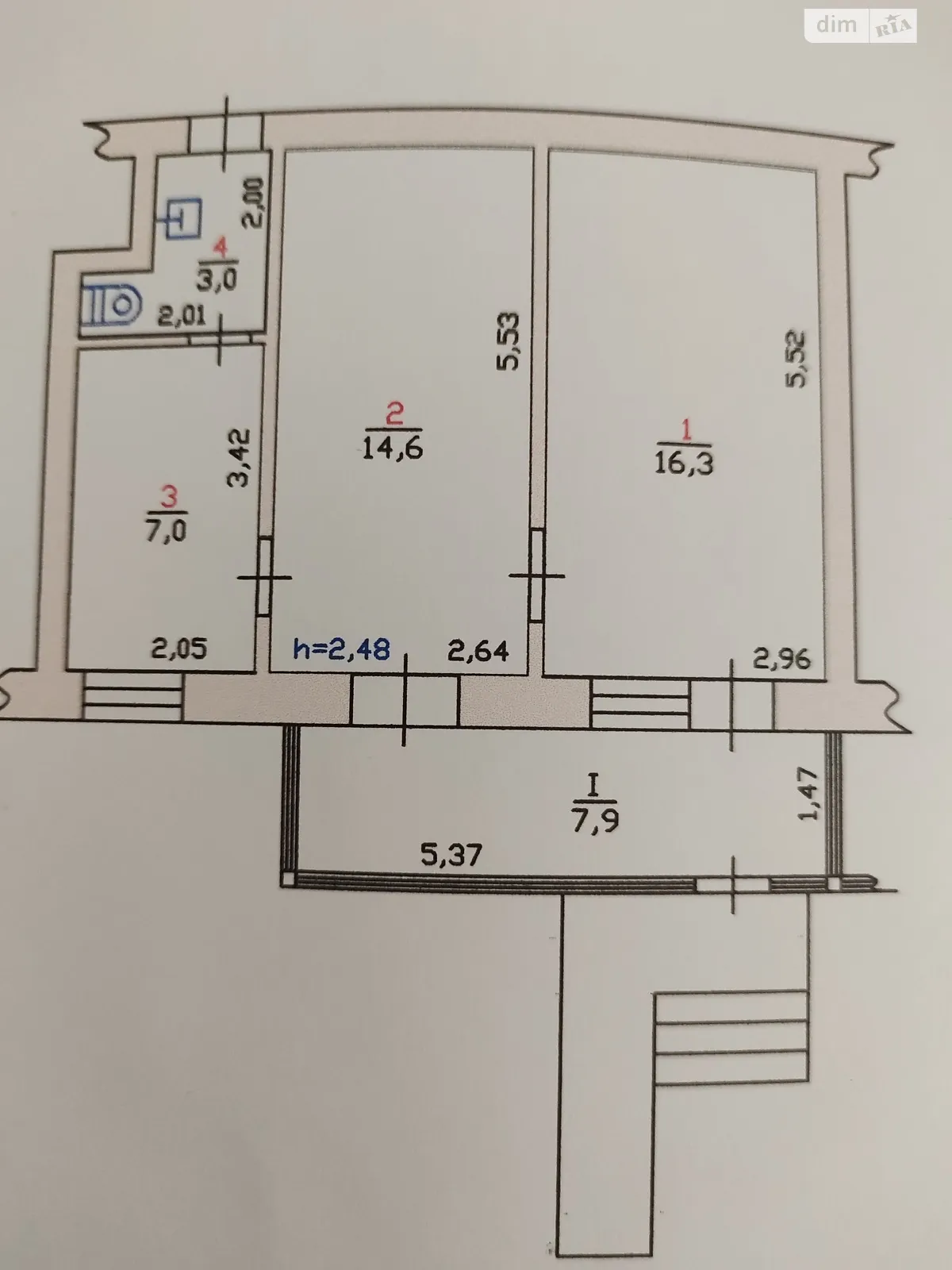 Продається офіс 48.8 кв. м в бізнес-центрі, цена: 55000 $ - фото 1