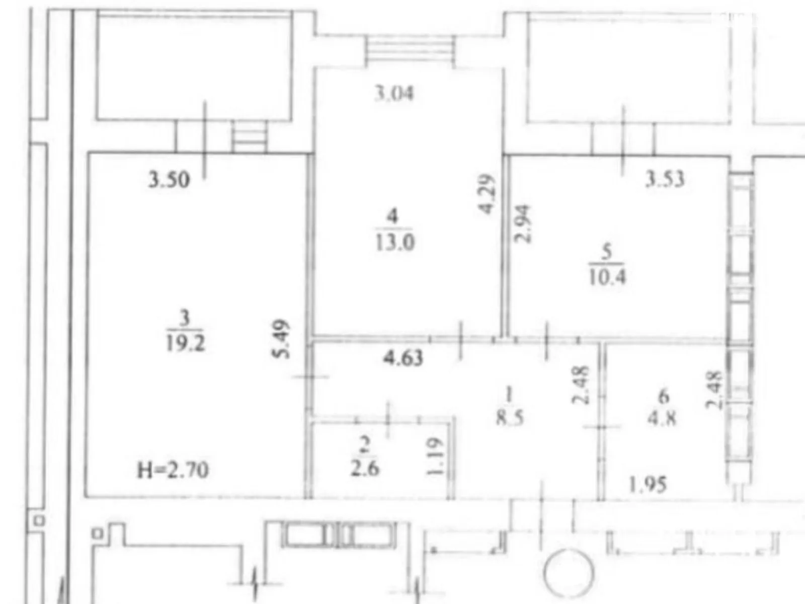 Продається 2-кімнатна квартира 67 кв. м у Харкові, вул. Борткевича, 7 - фото 1