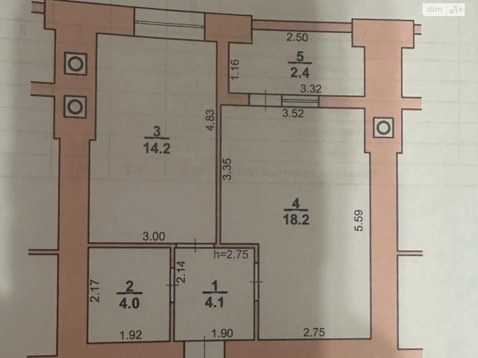 Продається 1-кімнатна квартира 42.9 кв. м у Хмельницькому, вул. Лісогринівецька, 34В - фото 1