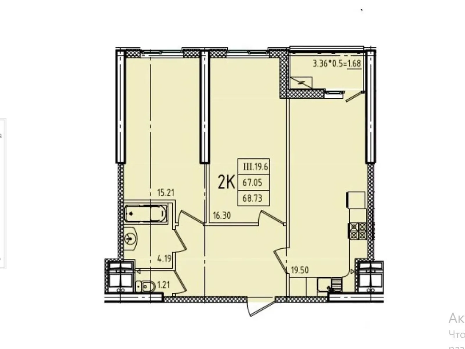 Продається 2-кімнатна квартира 55 кв. м у Одесі, вул. Генуезька, 1/1 - фото 1