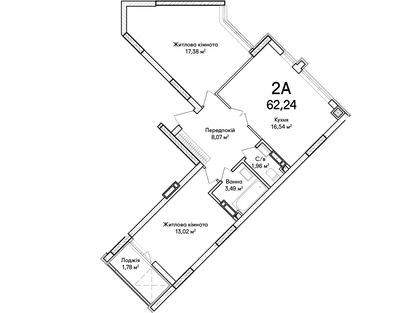 Продается 2-комнатная квартира 62 кв. м в Ирпене, ул. Достоевского - фото 1