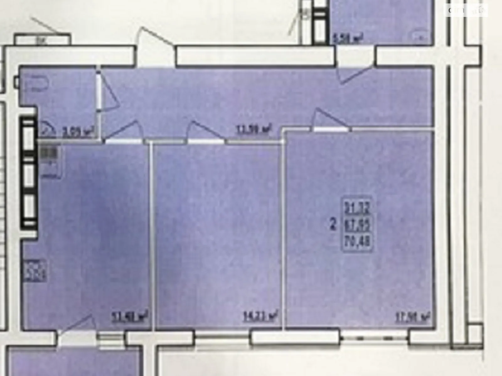 Продается 2-комнатная квартира 70.5 кв. м в Харькове, ул. Елизаветинская, 2Б - фото 1