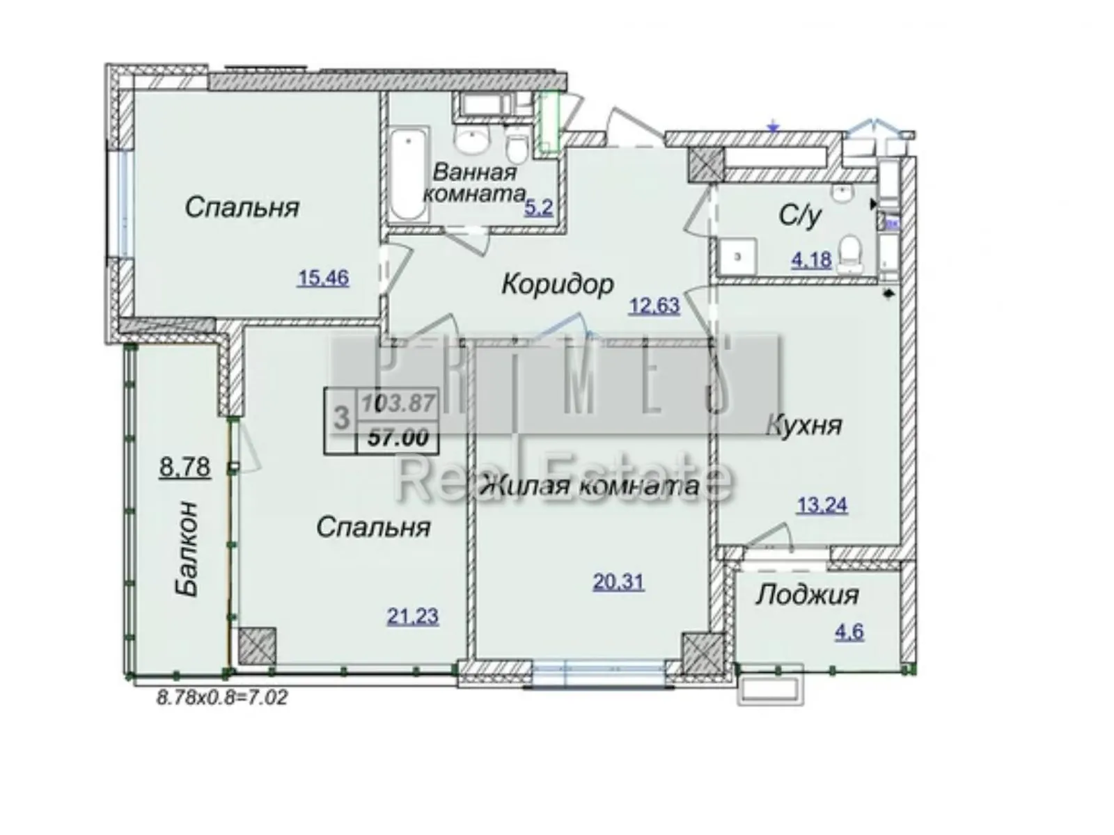 Продается 3-комнатная квартира 104 кв. м в Киеве, ул. Андрея Верхогляда(Драгомирова), 17В - фото 1