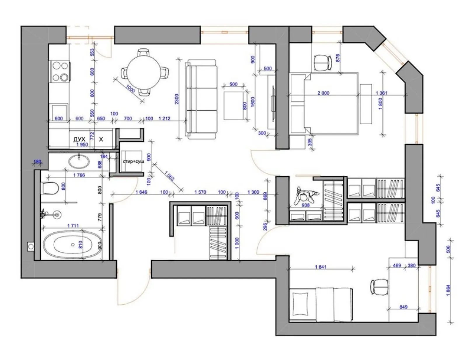 Продается 2-комнатная квартира 72 кв. м в Харькове, ул. Заливная, 10 - фото 1