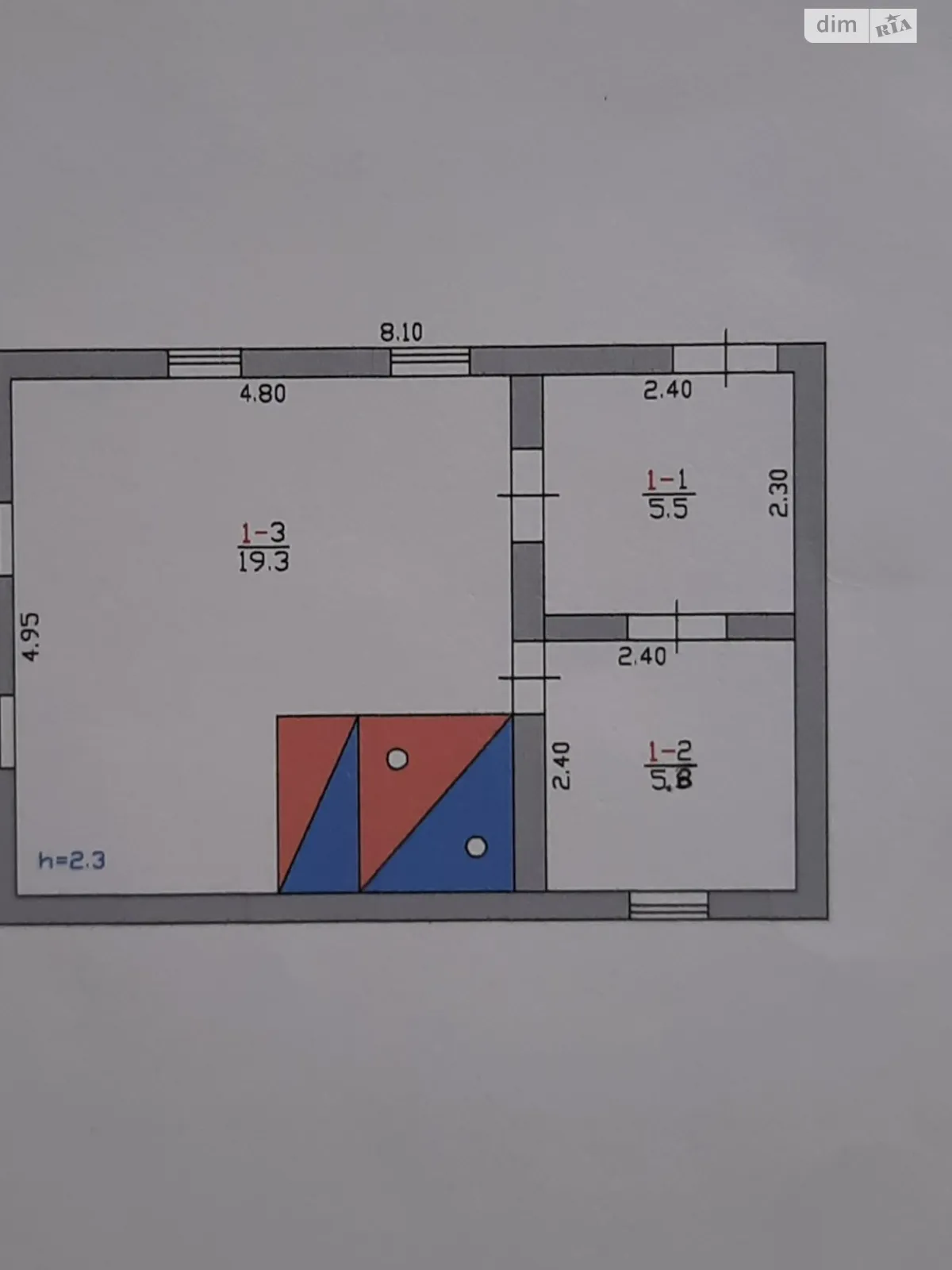 Продається одноповерховий будинок 30.6 кв. м з балконом - фото 4