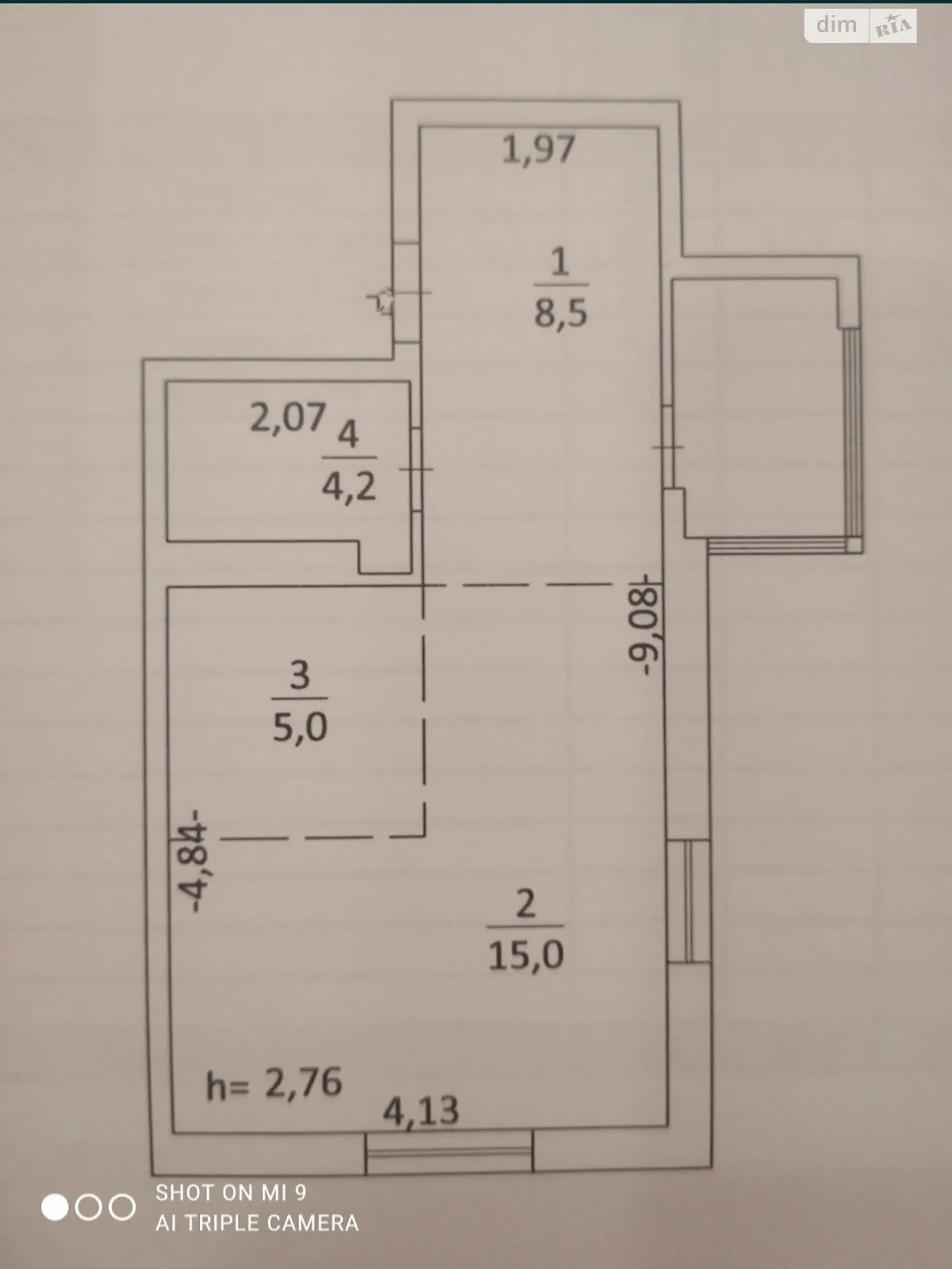 Продается 1-комнатная квартира 36.3 кв. м в Киеве - фото 3