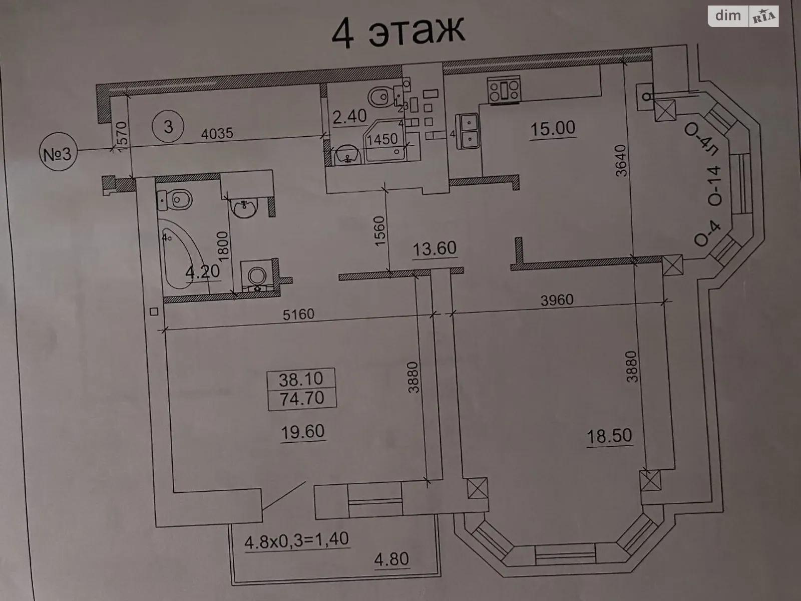 Продається 2-кімнатна квартира 74.7 кв. м у Одесі, вул. Бориса Літвака, 9 - фото 1