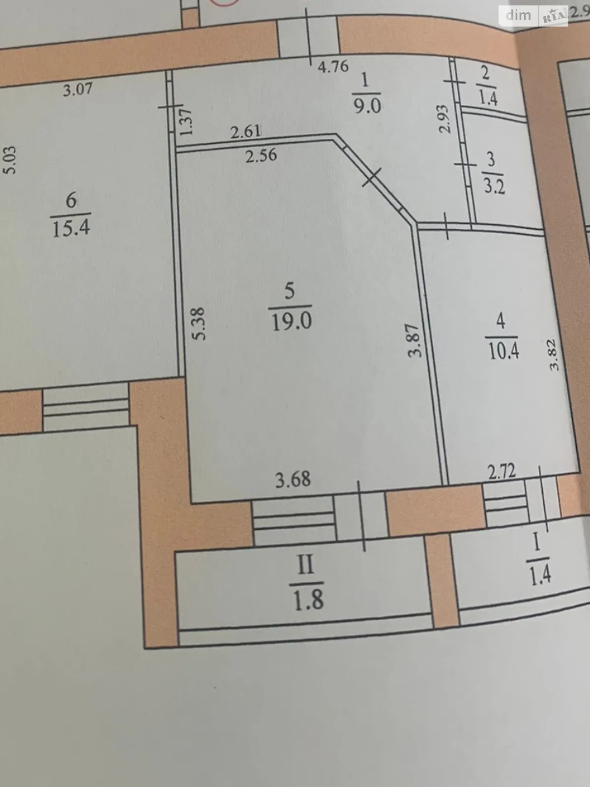 2-комнатная квартира 61.6 кв. м в Тернополе - фото 3