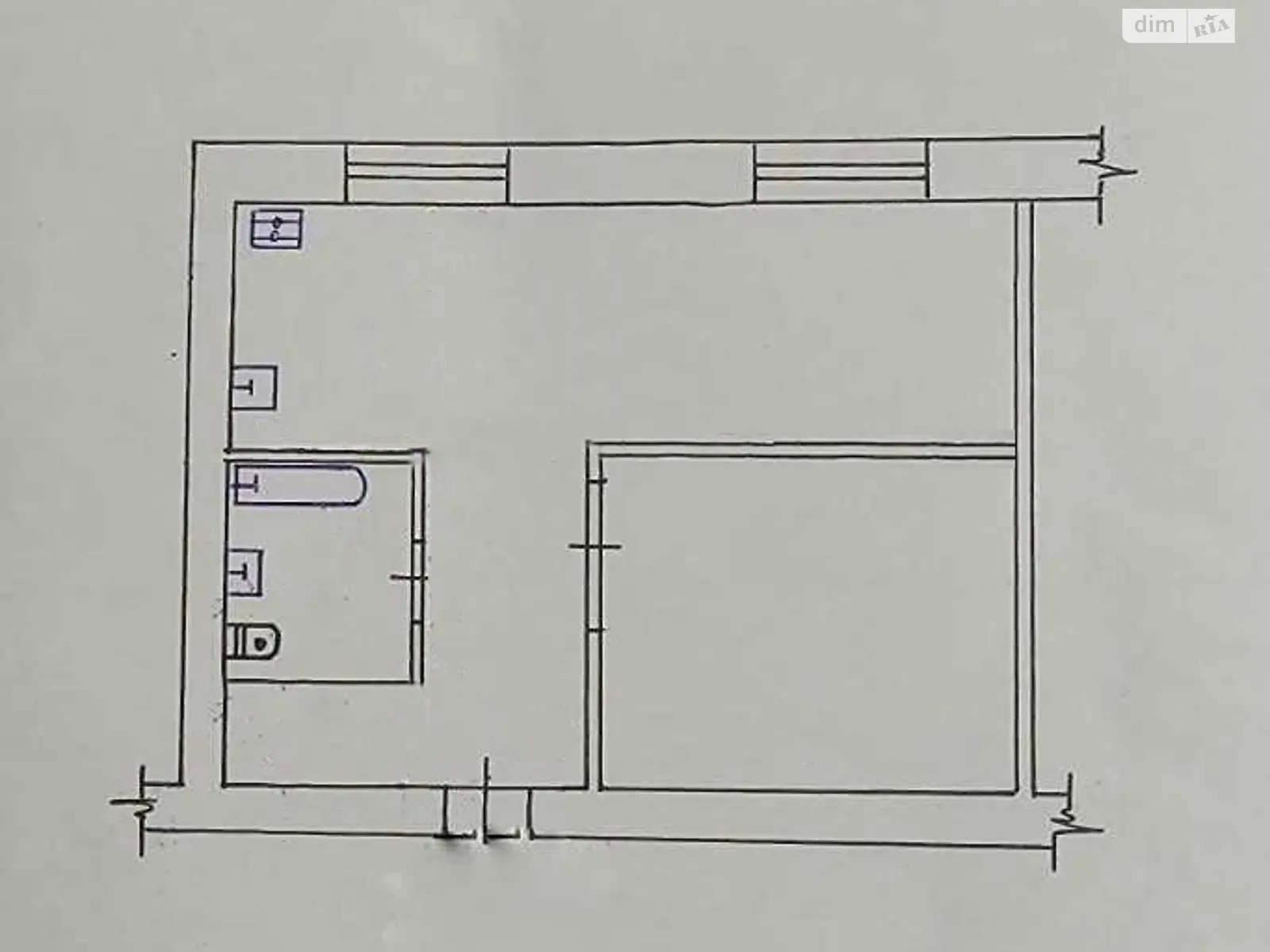 Продається 1-кімнатна квартира 32 кв. м у Полтаві, вул. Івана Нечуя-Левицького - фото 1