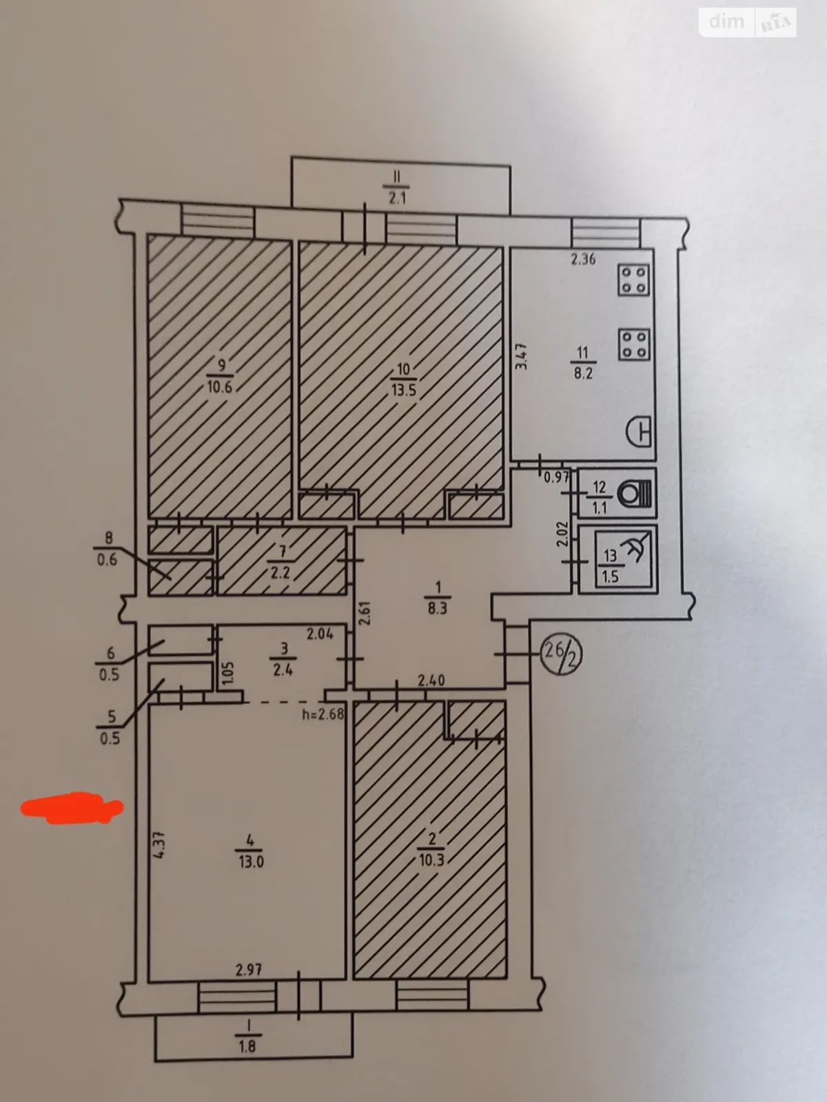 Продається кімната 29.2 кв. м у Києві, цена: 16500 $ - фото 1