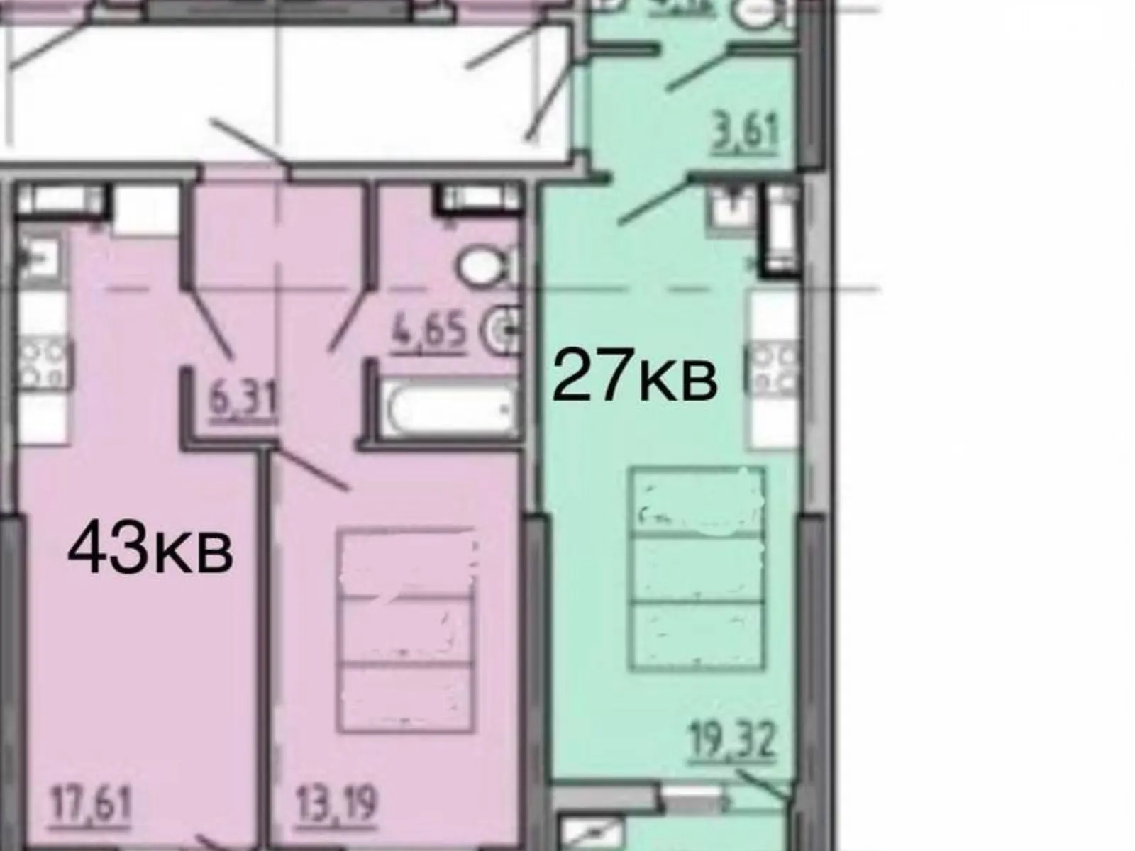 Продается 1-комнатная квартира 26.7 кв. м в Одессе, ул. Генуэзская, 1/1 - фото 1
