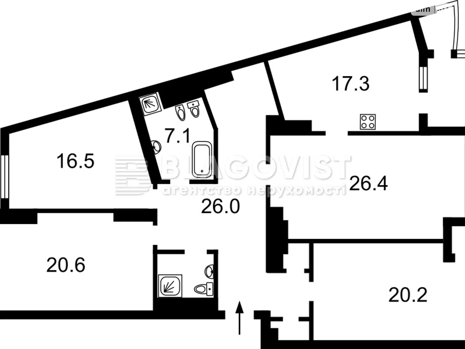 Продается 4-комнатная квартира 145.2 кв. м в Киеве - фото 3