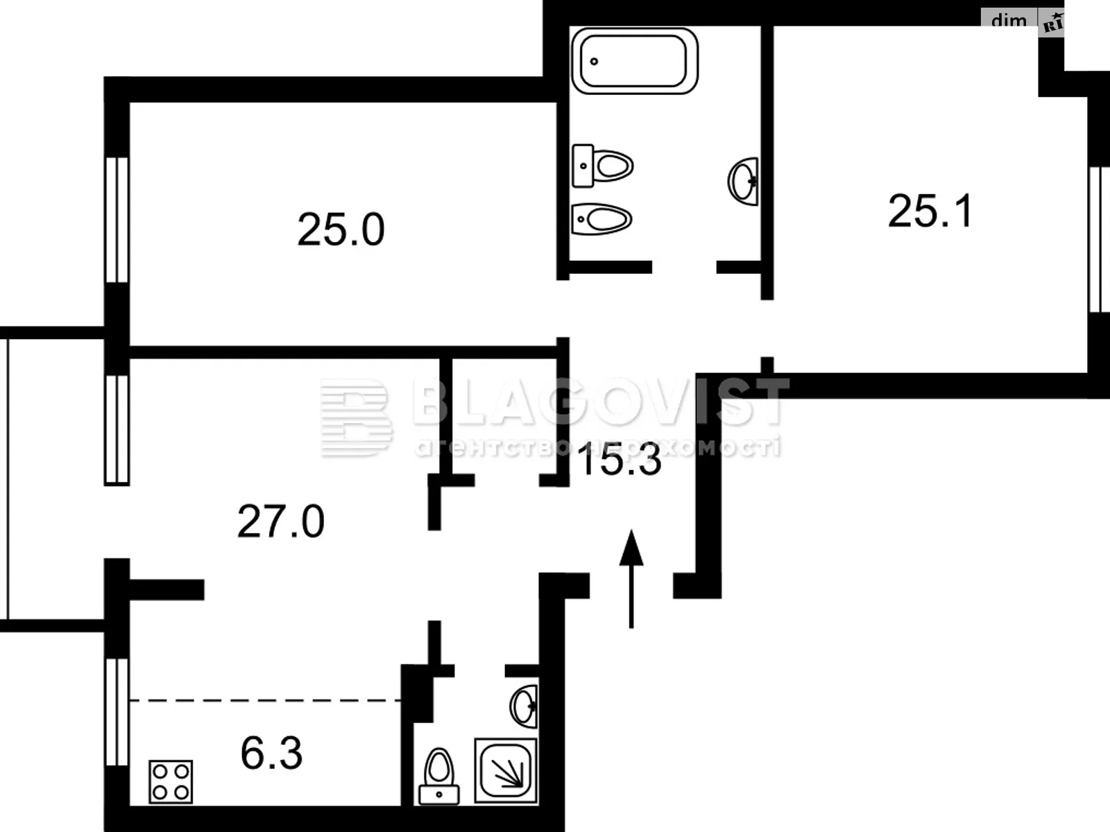 Продается 3-комнатная квартира 121 кв. м в Киеве, ул. Гарматная, 20 - фото 1