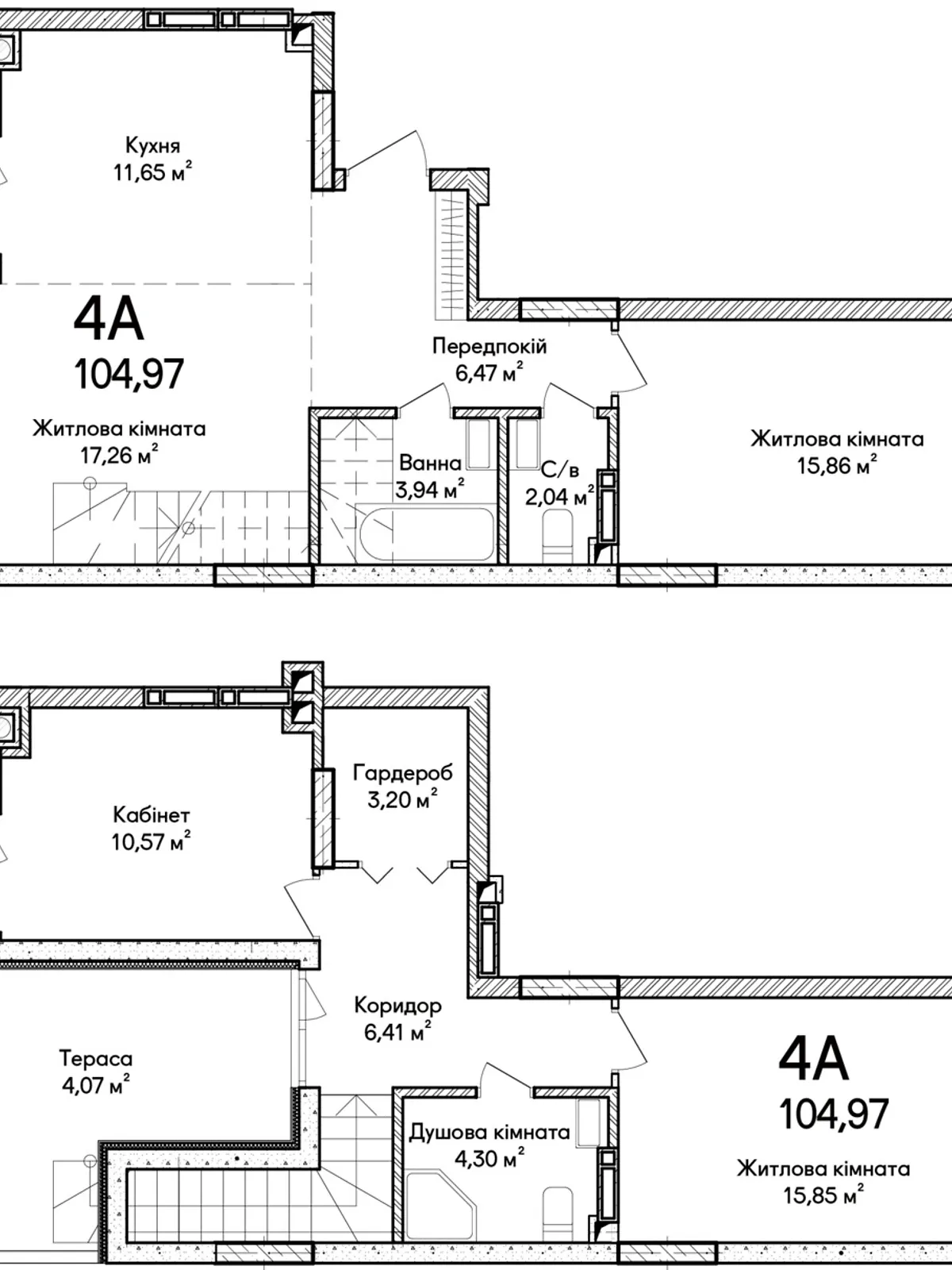 Продается 4-комнатная квартира 104.97 кв. м в  - фото 3