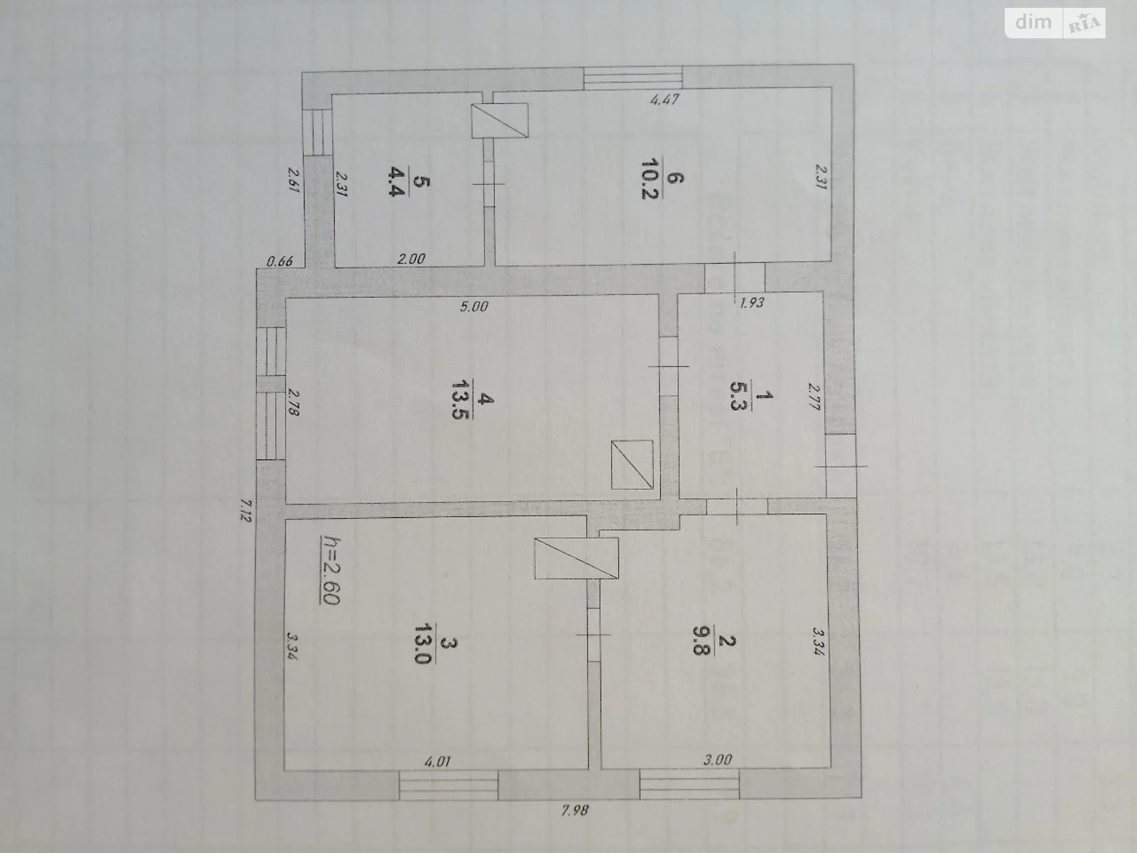 Продается одноэтажный дом 56.3 кв. м с гаражом, цена: 59999 $ - фото 1