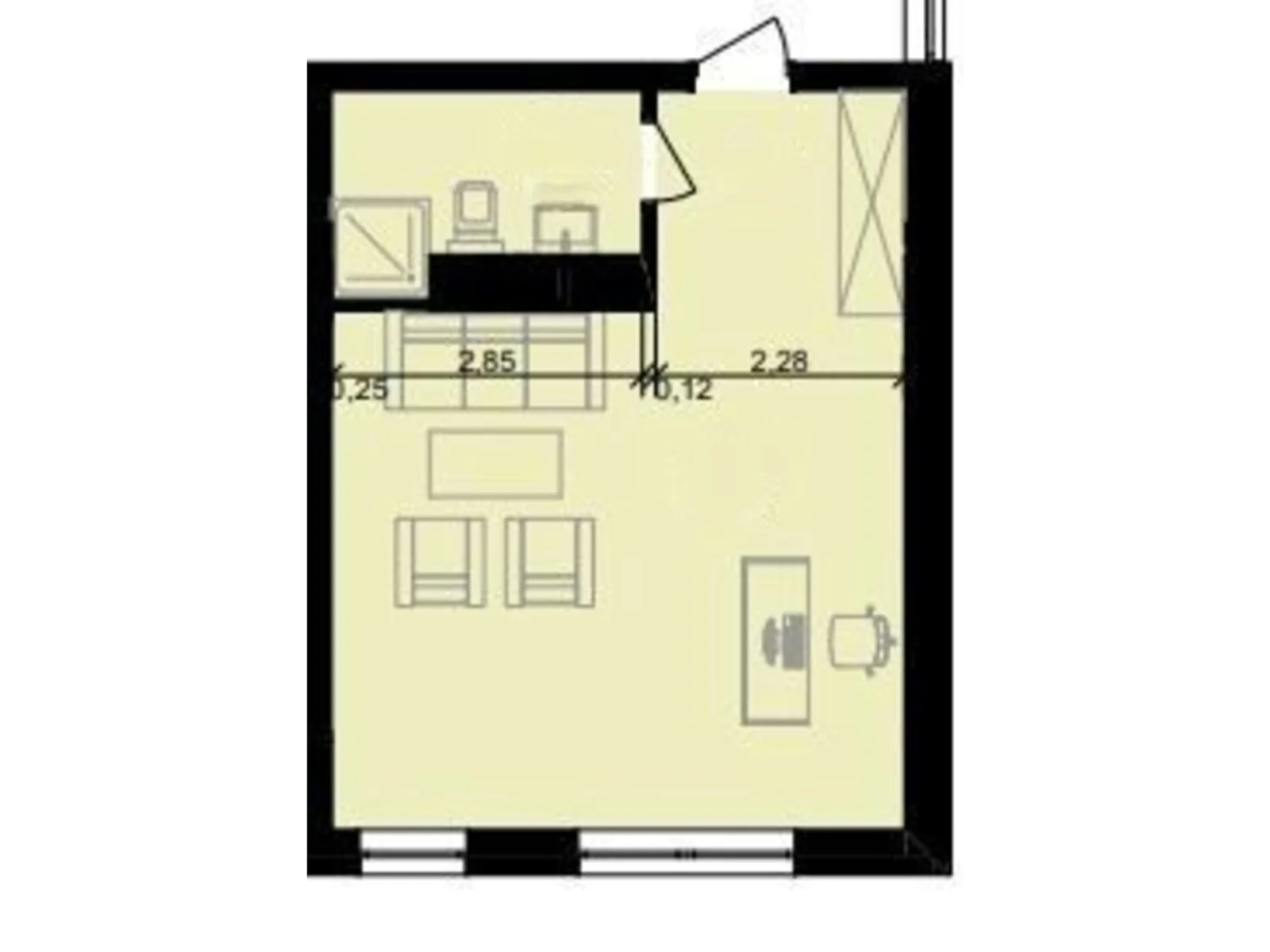 Продается офис 34.1 кв. м в бизнес-центре, цена: 22908 $ - фото 1