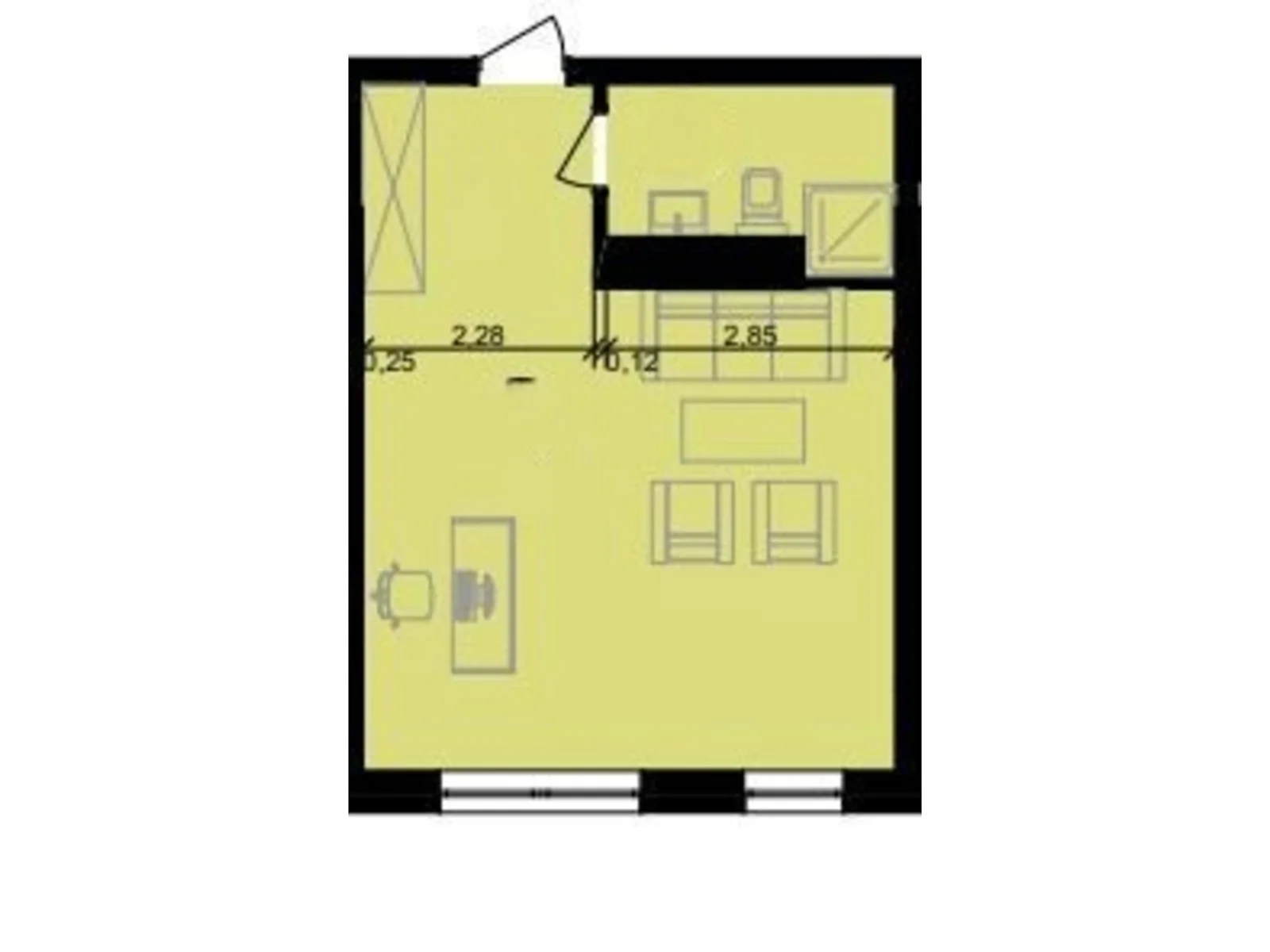 Продается офис 34.1 кв. м в бизнес-центре, цена: 22908 $ - фото 1