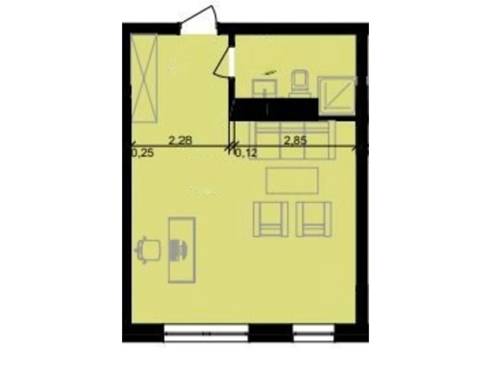 Продается офис 34.1 кв. м в бизнес-центре, цена: 25362 $ - фото 1