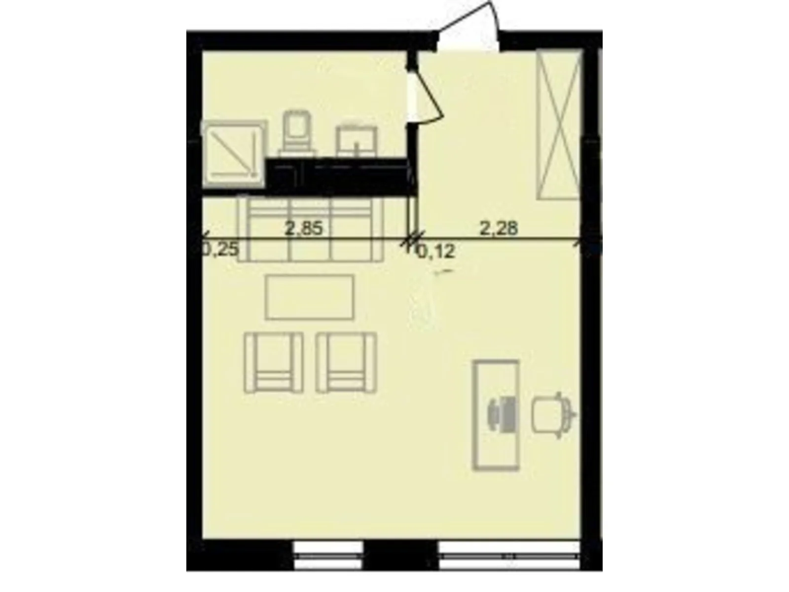 Продается офис 34.09 кв. м в бизнес-центре, цена: 22879 $ - фото 1