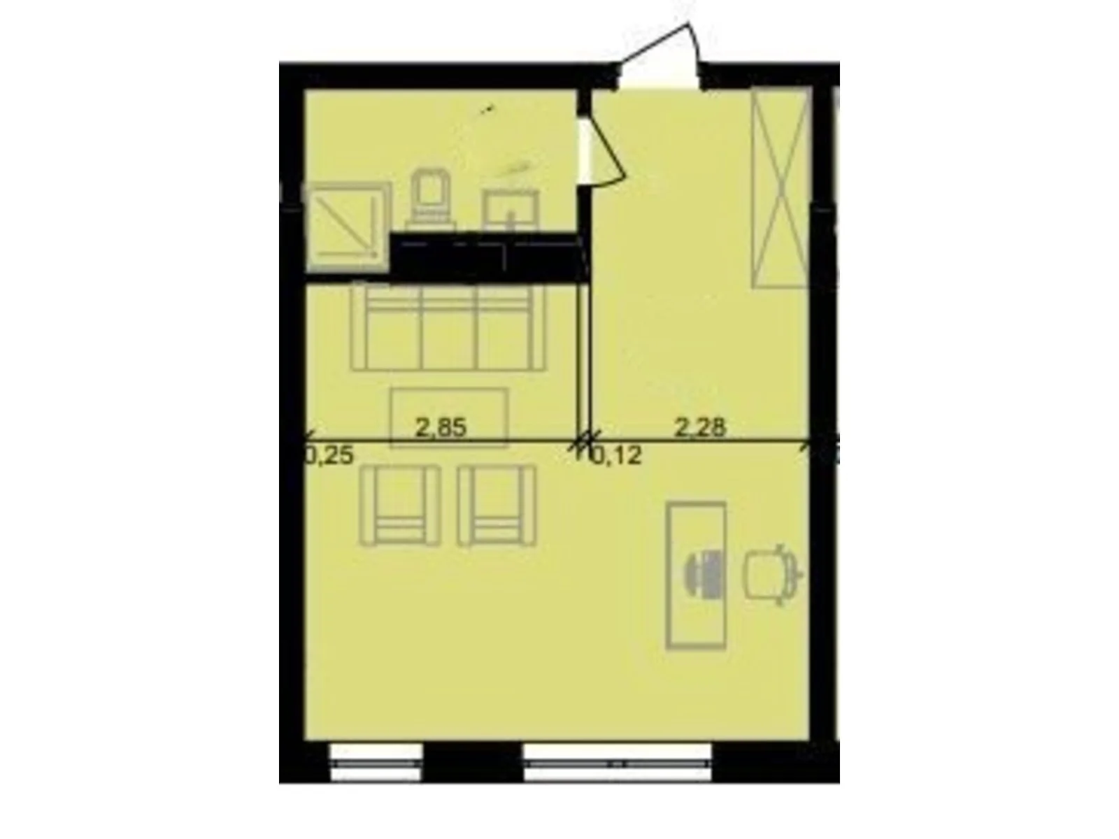 Продається офіс 34.1 кв. м в бізнес-центрі, цена: 22902 $ - фото 1