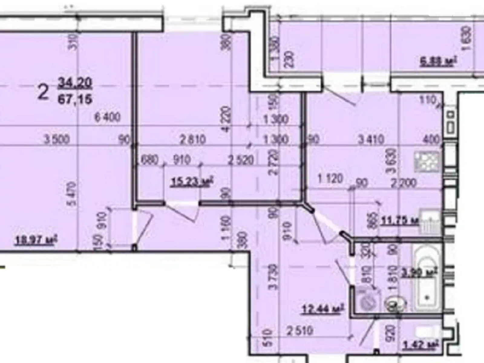 Продается 2-комнатная квартира 67 кв. м в Харькове, просп. Героев Харькова(Московский) - фото 1