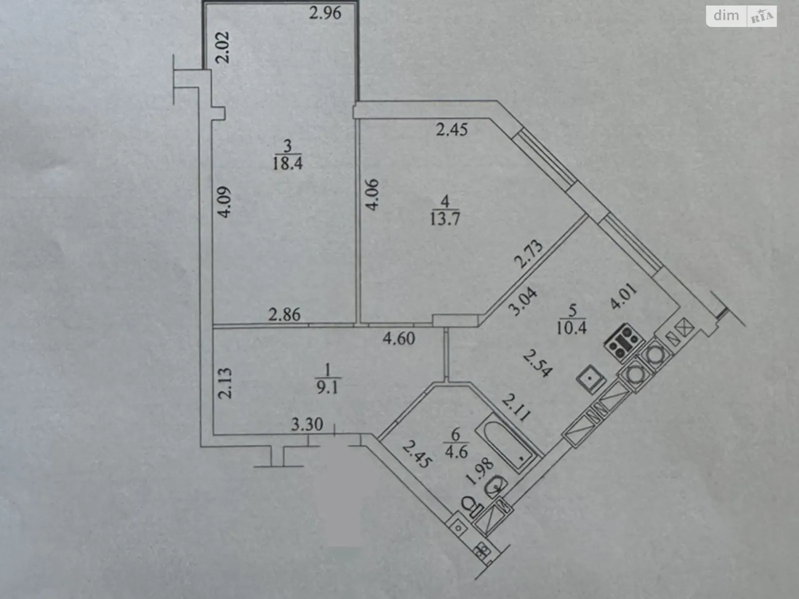 Продається 2-кімнатна квартира 56.2 кв. м у  - фото 3