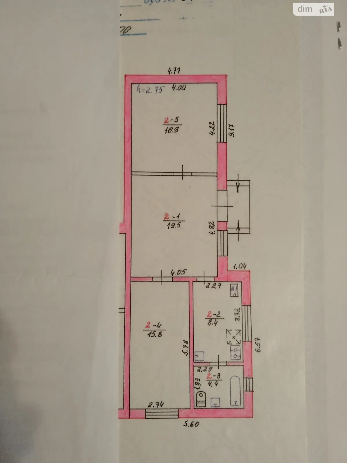 Продается часть дома 68 кв. м с гаражом, цена: 41000 $ - фото 1