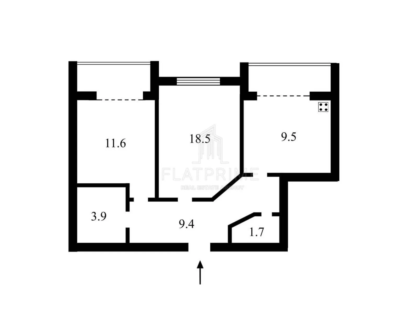 Продается 2-комнатная квартира 63.7 кв. м в Софиевской Борщаговке, ул. Академика Шалимова, 69Б - фото 1